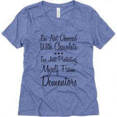 Ladies Relaxed Fit Super Soft Triblend V-Neck Tee