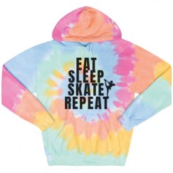 Unisex Tie-Dye Fleece Hoodie
