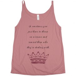 Throw on your crown tank