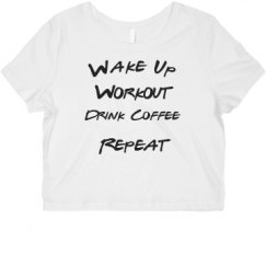 Ladies Slim Fit Crop Top Tee