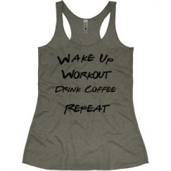 Ladies Slim Fit Super Soft Racerback Triblend Tank