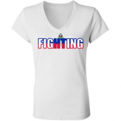 Ladies Slim Fit V-Neck Jersey Tee