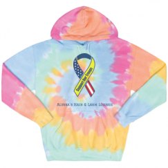 Unisex Tie-Dye Fleece Hoodie