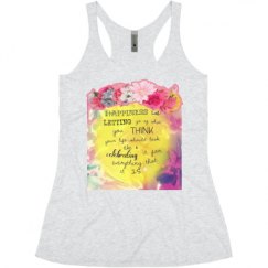 Ladies Slim Fit Super Soft Racerback Triblend Tank