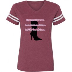 Ladies Relaxed Fit Vintage Sports Tee