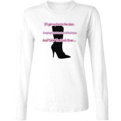 Ladies Relaxed Fit Basic Long Sleeve Tee