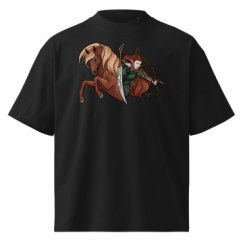 Unisex Organic Oversized High Neck T-Shirt