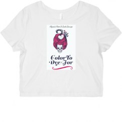 Ladies Slim Fit Crop Top Tee
