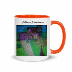 11oz Ceramic Mug with Color Inside