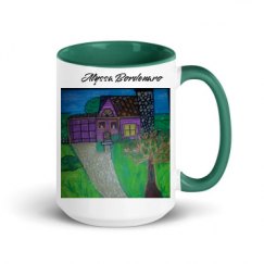 15oz Ceramic Mug with Color Inside