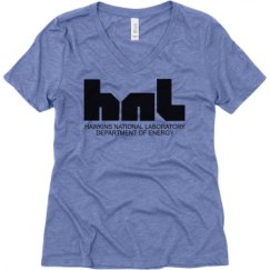 Ladies Relaxed Fit Super Soft Triblend V-Neck Tee