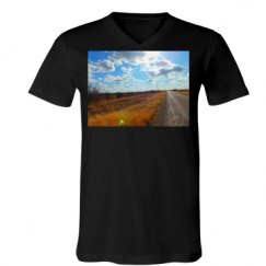 Unisex V-Neck Jersey Tee