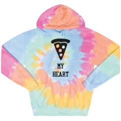 Unisex Tie-Dye Fleece Hoodie