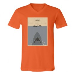 Unisex V-Neck Jersey Tee