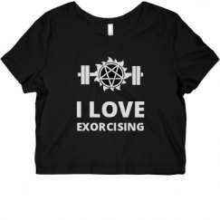 Ladies Slim Fit Crop Top Tee