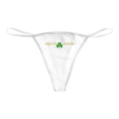 Basic White Thong Underwear