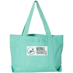 Seaside Cotton Canvas Pigment-Dyed Boat Tote Bag