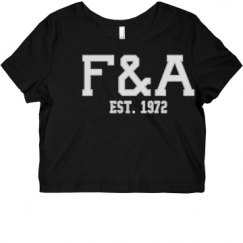 Ladies Slim Fit Crop Top Tee