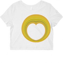 Ladies Slim Fit Crop Top Tee