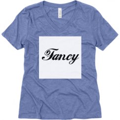 Ladies Relaxed Fit Super Soft Triblend V-Neck Tee