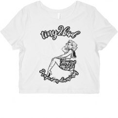 Ladies Slim Fit Crop Top Tee