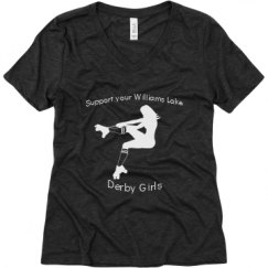 Ladies Relaxed Fit Super Soft Triblend V-Neck Tee