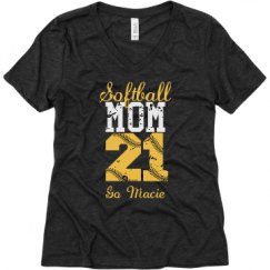 Ladies Relaxed Fit Super Soft Triblend V-Neck Tee