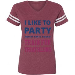 Ladies Relaxed Fit Vintage Sports Tee