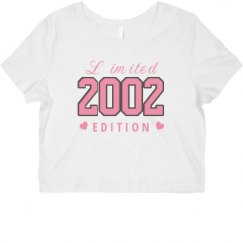 Ladies Slim Fit Crop Top Tee