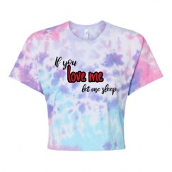 Women's Tie Dye Crop Top Tee