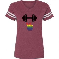 Ladies Relaxed Fit Vintage Sports Tee