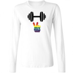 Ladies Relaxed Fit Basic Long Sleeve Tee