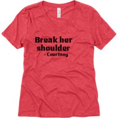 Ladies Relaxed Fit Super Soft Triblend V-Neck Tee