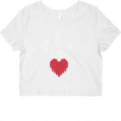 Ladies Slim Fit Crop Top Tee