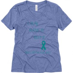 Ladies Relaxed Fit Super Soft Triblend V-Neck Tee