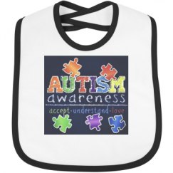 Infant Contrast Trim Bib