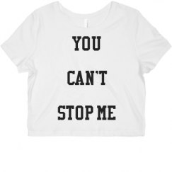 Ladies Slim Fit Crop Top Tee