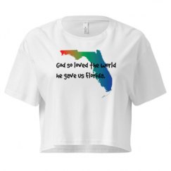 Ladies Festival Cali Crop Top Tee