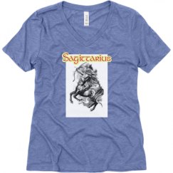 Ladies Relaxed Fit Super Soft Triblend V-Neck Tee