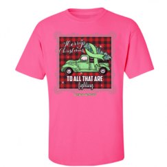 Unisex Ultra Cotton Safety Neon Crewneck Tee
