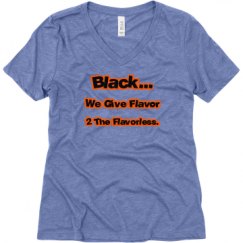 Ladies Relaxed Fit Super Soft Triblend V-Neck Tee