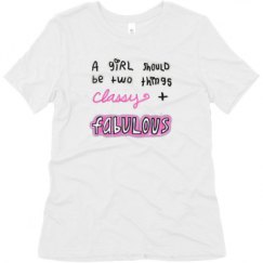 Ladies Relaxed Fit Super Soft Triblend Tee