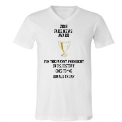 Unisex V-Neck Jersey Tee