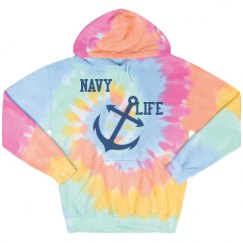 Unisex Tie-Dye Fleece Hoodie