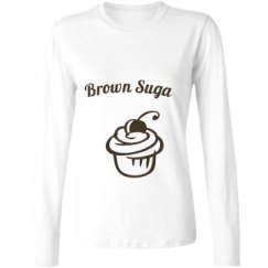 Ladies Relaxed Fit Basic Long Sleeve Tee