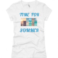 Ladies Slim Fit Basic Promo Jersey Tee