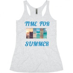 Ladies Slim Fit Super Soft Racerback Triblend Tank