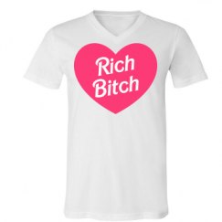 Unisex V-Neck Jersey Tee