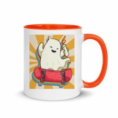 11oz Ceramic Mug with Color Inside