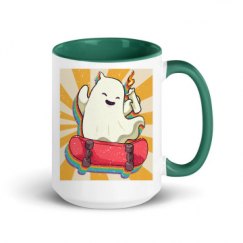 15oz Ceramic Mug with Color Inside